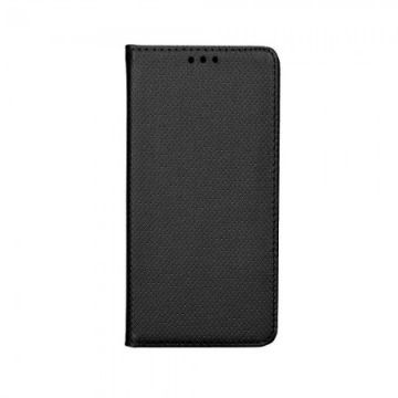 Husa Smart Book Case pentru Samsung A12/M12 cu inchidere magnetica, piele ecologica, Neagra