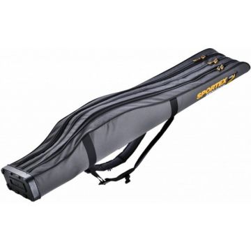 Husa Rigida Sportex Super Safe III Grey, 3 Lansete + 3 Mulinete (Lungime husa: 175 cm)