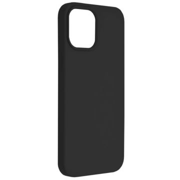 Husa de protectie Loomax, iPhone 12 Mini, silicon subtire, neagra