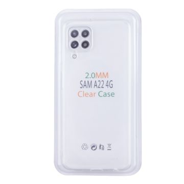 Husa Loomax de protectie Samsung A22 4G, silicon subtire, 2 mm, transparent