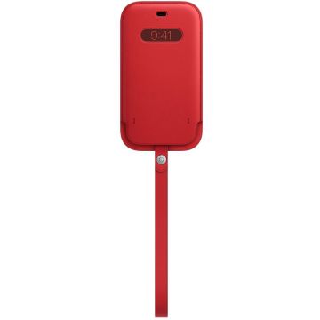 Apple Apple iPhone 12 / 12 Pro Husa de protectie Apple Sleeve cu MagSafe pentru iPhone 12 / iPhone 12 Pro, Piele,bebújtatós bőrtok, (PRODUCT)RED