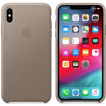 Apple Husa piele Apple iPhone XS Max (mrwr2zm/a),Taupe