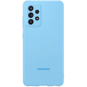 Samsung Capac protectie spate Silicone Cover - Albastru pentru Samsung Galaxy A72, A72 5G