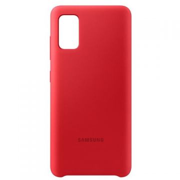 Samsung Capac protectie spate Silicone Cover - Rosu pentru Samsung Galaxy A41 (A415F) -