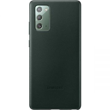 Samsung Carcasa Leather Cover pentru SAMSUNG Galaxy Note 20, EF-VN980LGEGEU, piele naturala, Green