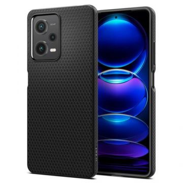 Husa pentru Poco X5 Pro / Note 12 Pro, Spigen, Liquid Air, Neagra ACS05788