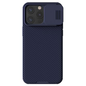 Husa Protectie Nillkin Camshield Pro Series pentru iPhone 15, Albastru inchis