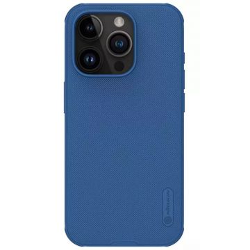 Husa Protectie Nillkin Super Frosted Shield Series pentru iPhone 15 Pro, Albastru