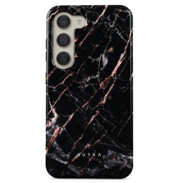 Husa Burga Dual Layer Rose Gold Marble pentru Samsung Galaxy S23