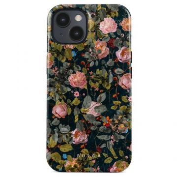 Husa Burga Dual Layer Bloomy Garden compatibila cu iPhone 14