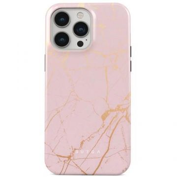 Husa Burga Dual Layer Peachy Gold compatibila cu iPhone 14 Pro Max