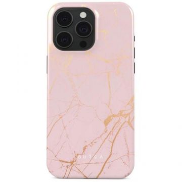 Husa Burga Dual Layer Peachy Gold compatibila cu iPhone 15 Pro Max