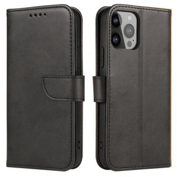 Husa pentru Xiaomi Redmi Note 13 Pro 5G, OEM, Marva Wallet, Neagra