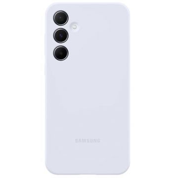 Husa Protectie Spate Samsung Silicone Case EF-PA556TLEGWW pentru Samsung Galaxy A55 (Albastru deschis)