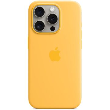 Apple Husa Protectie Spate Apple MWNK3ZM/A pentru iPhone 15 Pro, Silicon, MagSafe, Portocaliu