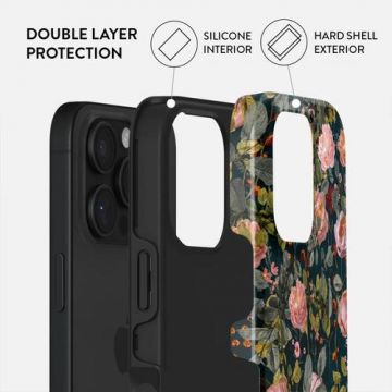 Husa Burga Dual Layer Bloomy Garden pentru iPhone 16 Pro Max