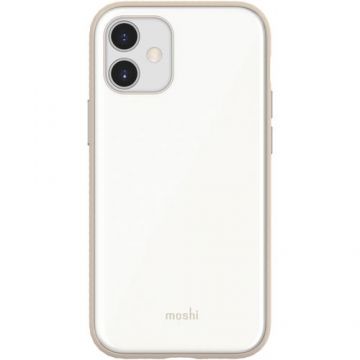 Husa de protectie spate Moshi iGlaze Slim Hardshell Case pentru iPhone 12 mini (Alb)