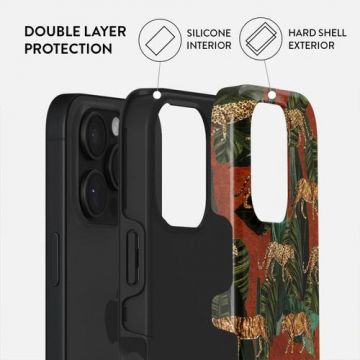 Husa Dual Layer Morning Commute Burga pentru iPhone 16 Pro Max, Multicolor