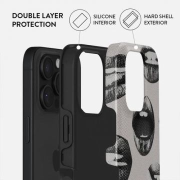 Husa Dual Layer Next Mistake Burga pentru iPhone 16 Pro, Gri