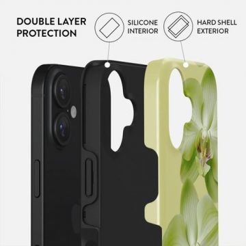 Husa Dual Layer Purity Burga pentru iPhone 16, Verde