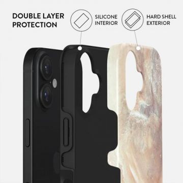 Husa Dual Layer Serene Sunset Burga pentru iPhone 16, Multicolor