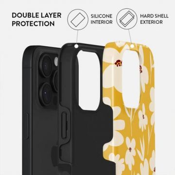 Husa Dual Layer Sunday Market Burga pentru iPhone 16 Pro, Galben