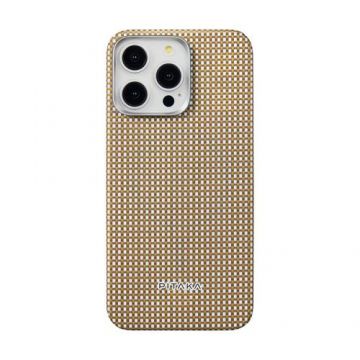 Husa Protectie Spate Pitaka MagEZ 5 pentru iPhone 15 Pro Max, MagSafe (Alb/Rosu)