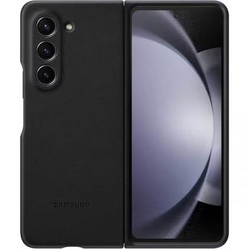 Resigilat - Husa telefon Samsung pentru Galaxy Z Fold5, Flap ECO-Leather Case, Negru