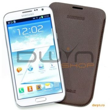 Samsung Galaxy Note II N7100 Leather Pouch Brown