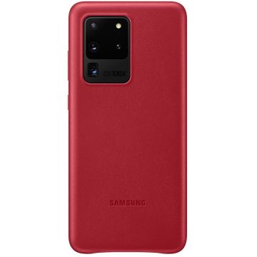 Samsung Husa Samsung Galaxy S20 Ultra Samsung Leather Cover Red