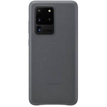 Samsung Protectie Spate Piele Samsung EF-VG988LJEGEU pentru Samsung Galaxy S20 Ultra (Gri)