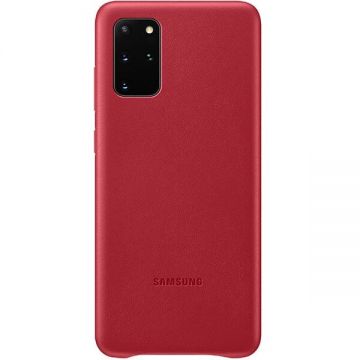 Samsung Protectie Spate Samsung Leather EF-VG985LREGEU pentru Samsung Galaxy S20 Plus (Rosu)