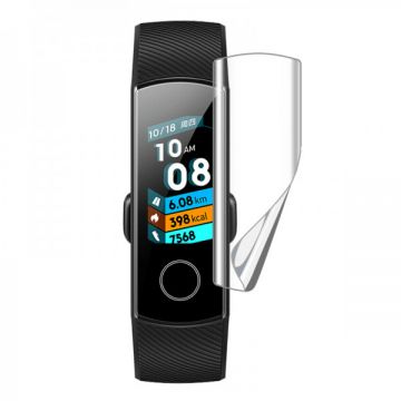 Set 3 folii de protectie ecran pentru Huawei Honor Band 4 / 5, din Hidrogel rezistent la zgarieturi, transparent