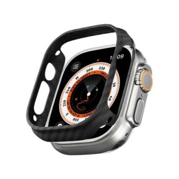 Carcasa Pitaka Air Case Aramida compatibila cu Apple Watch Ultra 49mm (Negru)