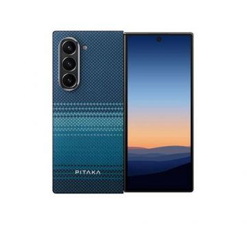 Carcasa PITAKA MagEZ 5 compatibila cu Samsung Galaxy Z Fold 6, Albastru