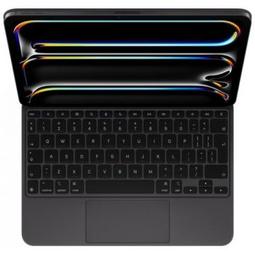 Husa cu tastatura Apple Magic Keyboard MWR23Z/A pentru iPad Pro 11‑inch (M4), Layout International (Negru)