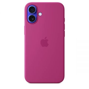 Husa de protectie Apple pentru iPhone 16 Plus din Silicon cu MagSafe - Fuchsia