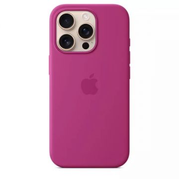 Husa de protectie Apple pentru iPhone 16 Pro din Silicon cu MagSafe - Fuchsia