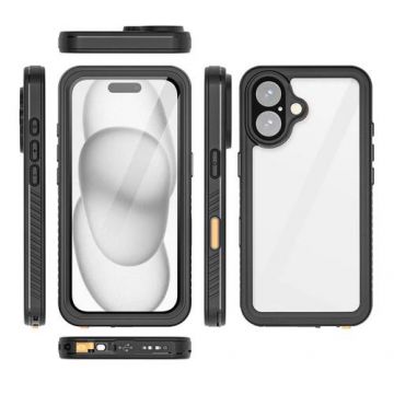 Husa Eiger Avalanche iPhone 16, Negru