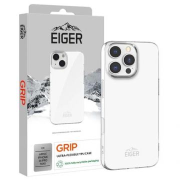 Husa Grip Eiger pentru iPhone 16 Pro Max, Transparenta