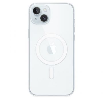 Husa Protectie Spate Apple MXRL3ZM/A pentru iPhone 15 Plus, Clear Case cu MagSafe (Transparent)