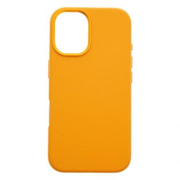 Husa Protectie Spate Dviced DV512004, Piele, Magsafe, pentru iPhone 16 (Portocaliu)