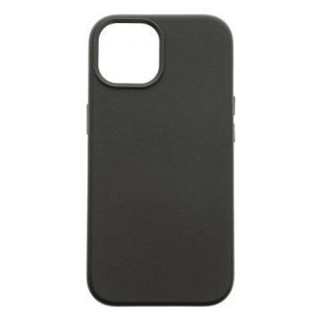 Husa Protectie Spate Dviced DV512014, Piele, MagSafe, pentru iPhone 15 (Negru)