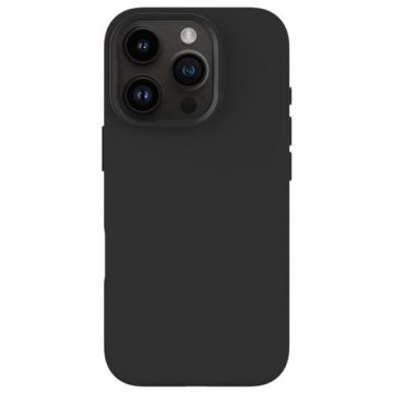 Husa Silicon Lemontti MgSaafe iPhone 16 Pro Max, Negru