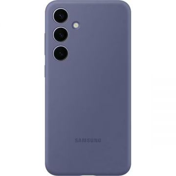 Resigilat - Husa telefon Samsung pentru Galaxy S24 Plus, Silicone Case, Violet deschis