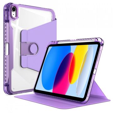 techsuit Husa pentru Samsung Galaxy Tab S9 Plus / S9 FE Plus - Techsuit Crystal Vision, Stand 350 grade, Mov