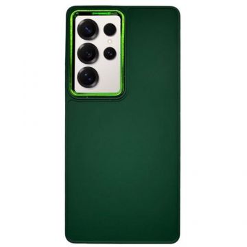 Husa Lemontti Frame Samsung Galaxy S25 Ultra, Verde