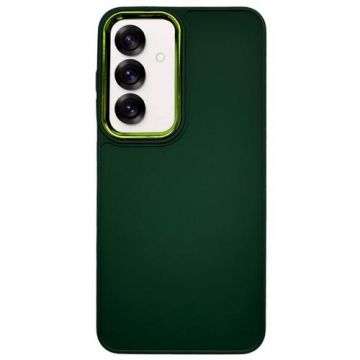 Husa Lemontti Frame Samsung Galaxy S25, Verde