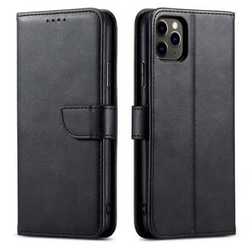 Husa pentru Samsung Galaxy A06 A065, OEM, Marva Wallet, Neagra