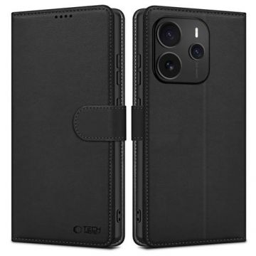 Husa pentru Xiaomi Redmi Note 14 5G, Tech-Protect, Wallet, Neagra